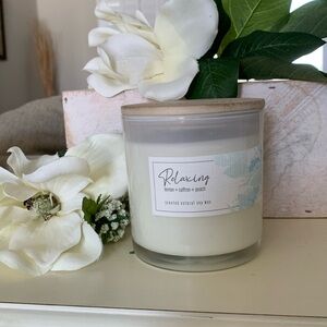 Relaxing candle by the studio